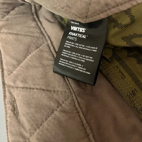 Green Cargo Pants with Washed Cotton Blend - Picture 5 of 7